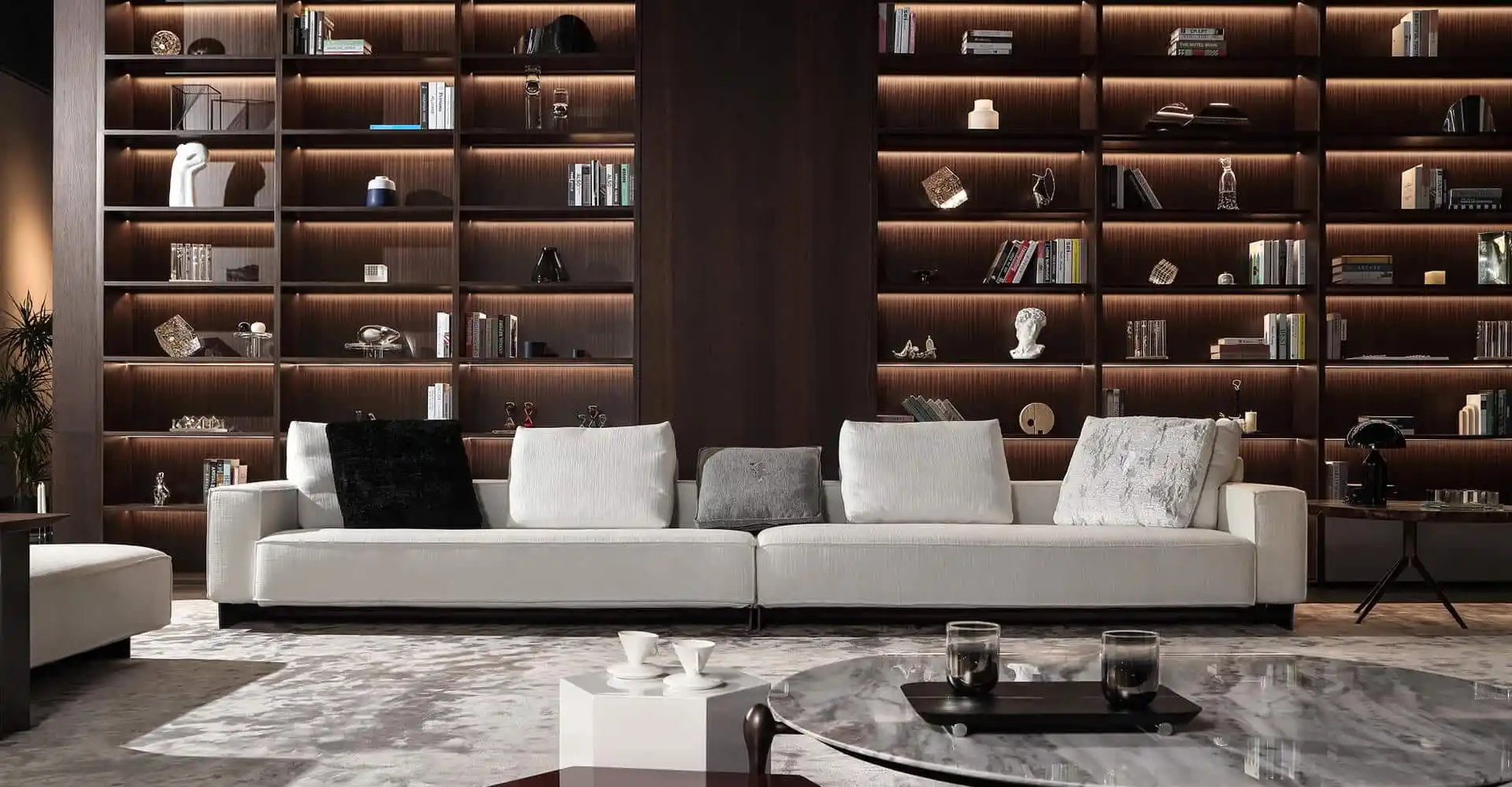 Luxury living room with Vis-à-Vis sofa